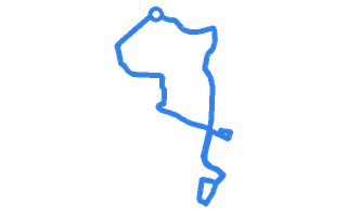 Route shape for Route 7 at Mill Hill DTC