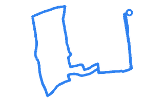 Route shape for Route 1 at Mitcham DTC (Hilton HOTEL)