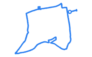 Route shape for Route 2 at Mitcham DTC (Hilton HOTEL)