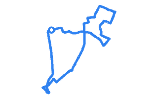 Route shape for Route 4 at Mitcham DTC (Hilton HOTEL)