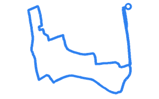 Route shape for Route 8 at Mitcham DTC (Hilton HOTEL)