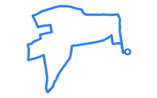 Route shape for Route 12 at Mitcham DTC (Hilton HOTEL)
