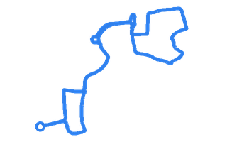 Route shape for Route 17 (NEW) at Mitcham DTC (Hilton HOTEL)