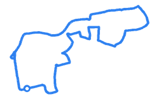 Route shape for Route 18 (NEW) at Mitcham DTC (Hilton HOTEL)