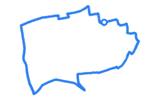 Route shape for Route 20 (NEW) at Mitcham DTC (Hilton HOTEL)