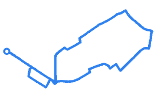 Route shape for Route 2 at Mitcham (London) DTC