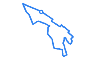 Route shape for Route 3 at Mitcham (London) DTC