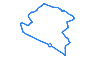 Route shape for Route 5 at Mitcham (London) DTC
