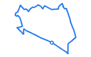 Route shape for Route 8 at Mitcham (London) DTC