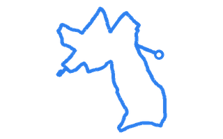 Route shape for Route 10 at Mitcham (London) DTC