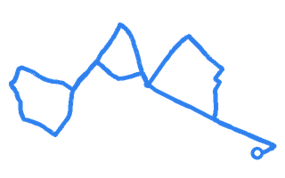 Route shape for Route 11 at Mitcham (London) DTC