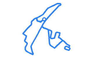 Route shape for Route 2 at Monmouth DTC