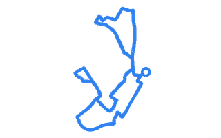 Route shape for Route 4 at Monmouth DTC