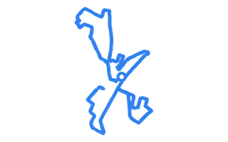 Route shape for Route 8 at Monmouth DTC