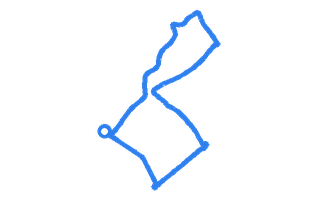 Route shape for Route 2 at Morden DTC