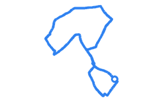 Route shape for Route 6 at Morden DTC