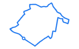 Route shape for Route 8 at Morden DTC