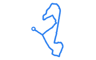 Route shape for Route 13 at Morden DTC