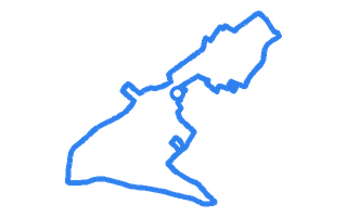 Route shape for Route 6 at Nelson DTC