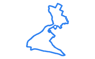 Route shape for Route 8 at Nelson DTC