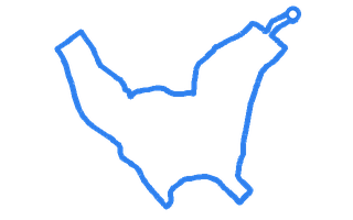 Route shape for Route 10 at Nelson DTC