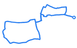 Route shape for Route 2 at Newbury (Hambridge Lane) DTC