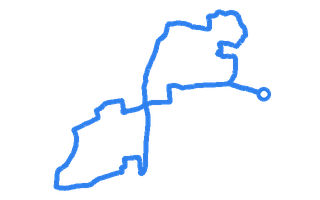 Route shape for Route 3 at Newbury (Hambridge Lane) DTC