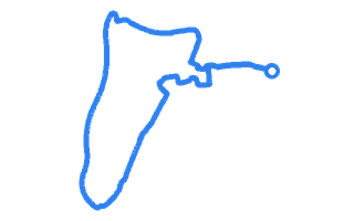 Route shape for Route 4 at Newbury (Hambridge Lane) DTC