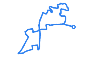 Route shape for Route 6 at Newbury (Hambridge Lane) DTC
