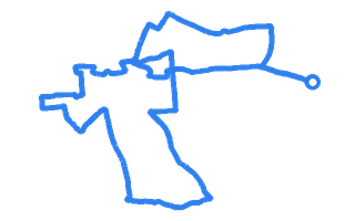 Route shape for Route 7 at Newbury (Hambridge Lane) DTC