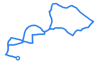 Route shape for Route 9 at Newbury (Hambridge Lane) DTC