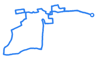 Route shape for Route 13 at Newbury (Hambridge Lane) DTC
