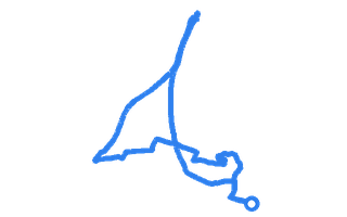 Route shape for Route 14 at Newbury (Hambridge Lane) DTC