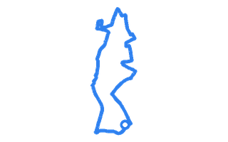 Route shape for Route 1 at Newcastle-under-Lyme DTC