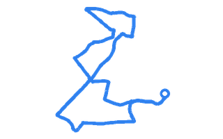 Route shape for Route 6 at Newcastle-under-Lyme DTC