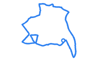 Route shape for Route 9 at Newcastle-under-Lyme DTC
