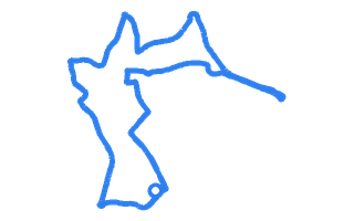 Route shape for Route 11 at Newcastle-under-Lyme DTC