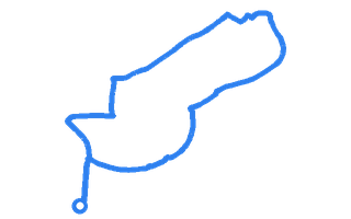 Route shape for Route 1 at Newport (Gwent) DTC