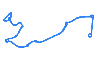 Route shape for Route 7 at Newport (Gwent) DTC
