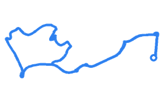 Route shape for Route 12 at Newport (Gwent) DTC