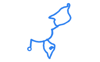 Route shape for Route 14 at Newport (Gwent) DTC