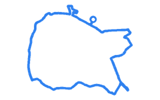 Route shape for Route 13 at Newton Abbot DTC
