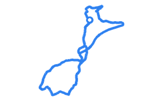 Route shape for Route 4 at Newtown DTC
