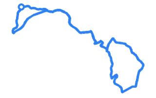 Route shape for Route 7 at Newtown DTC
