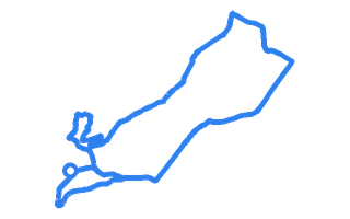 Route shape for Route 8 at Newtown DTC