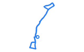 Route shape for Route 1 (NEW) at Northallerton DTC