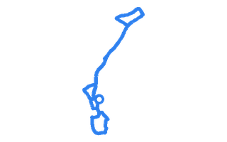 Route shape for Route 3 at Northallerton DTC