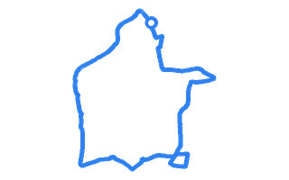 Route shape for Route 9 at Northampton DTC