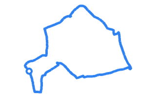 Route shape for Route 20 (NEW) at Northampton DTC