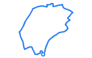 Route shape for Route 2 at Nottingham (Chilwell) DTC